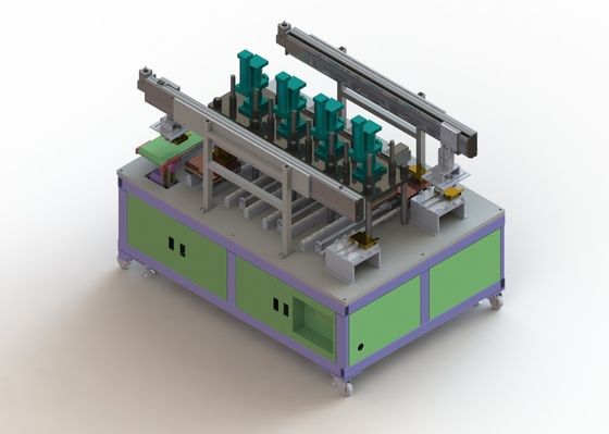 Linea retta tipo della stazione dell'attrezzatura 4 di Li Ion Battery Manufacturing Hot Press