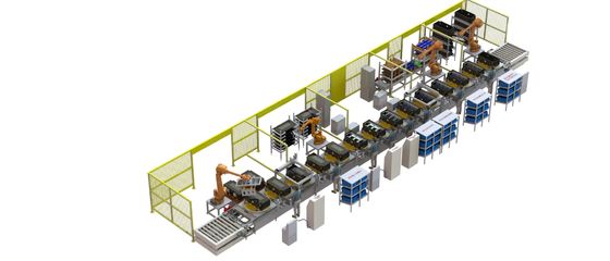 linea di produzione della batteria per auto elettrica 10PPM PLC Auto Starter Batteria al litio produzione batteria agli ioni di litio produ