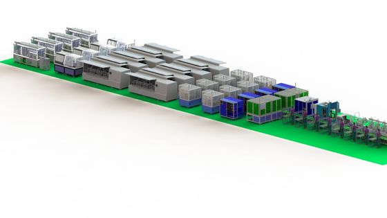Alta linea di produzione delle batterie di automazione con alte produttività e durevolezza