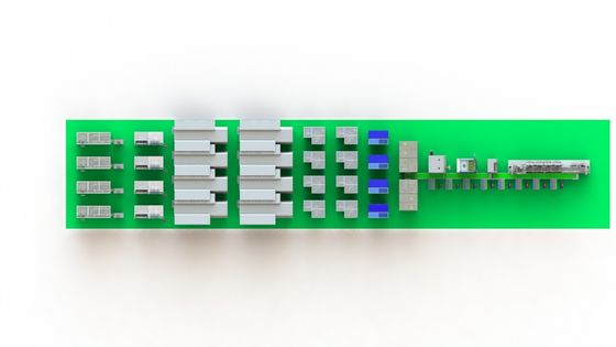 Alta linea di produzione delle batterie di automazione con alte produttività e durevolezza