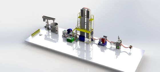 Linea di produzione di spappolamento del piatto della batteria del Ni H, linea di produzione del nichel del ferro attrezzatura