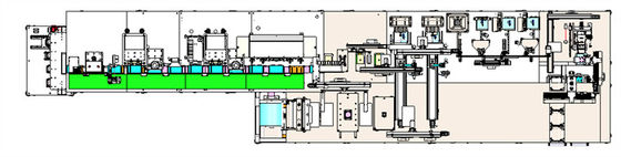 Il litio laminato Ion Battery Production Line Flexible ha imballato la catena di montaggio delle cellule