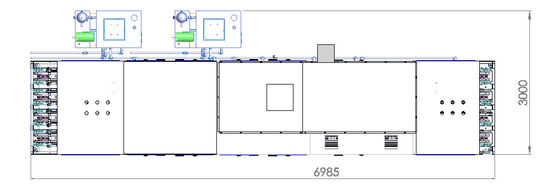Litio automatico Ion Battery Production Line 18PPM/Min For Square Battery Cleaning