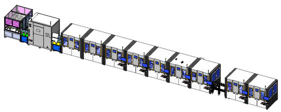 Linea di produzione di alluminio quadrata della batteria al litio della catena di montaggio della batteria di caso
