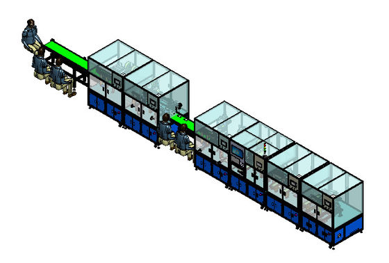 linea molle del pacchetto dell'Assemblea della batteria del PACCHETTO della produzione di attrezzature della batteria dello ione di 3C Li