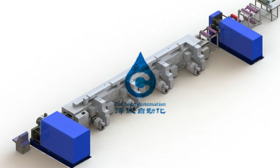 Linea di produzione composta del rotolo del piatto 80KW per la batteria di zinco di argento del manganese del litio